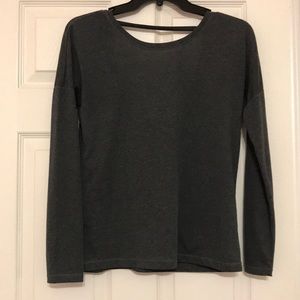 Fox long sleeve open back shirt